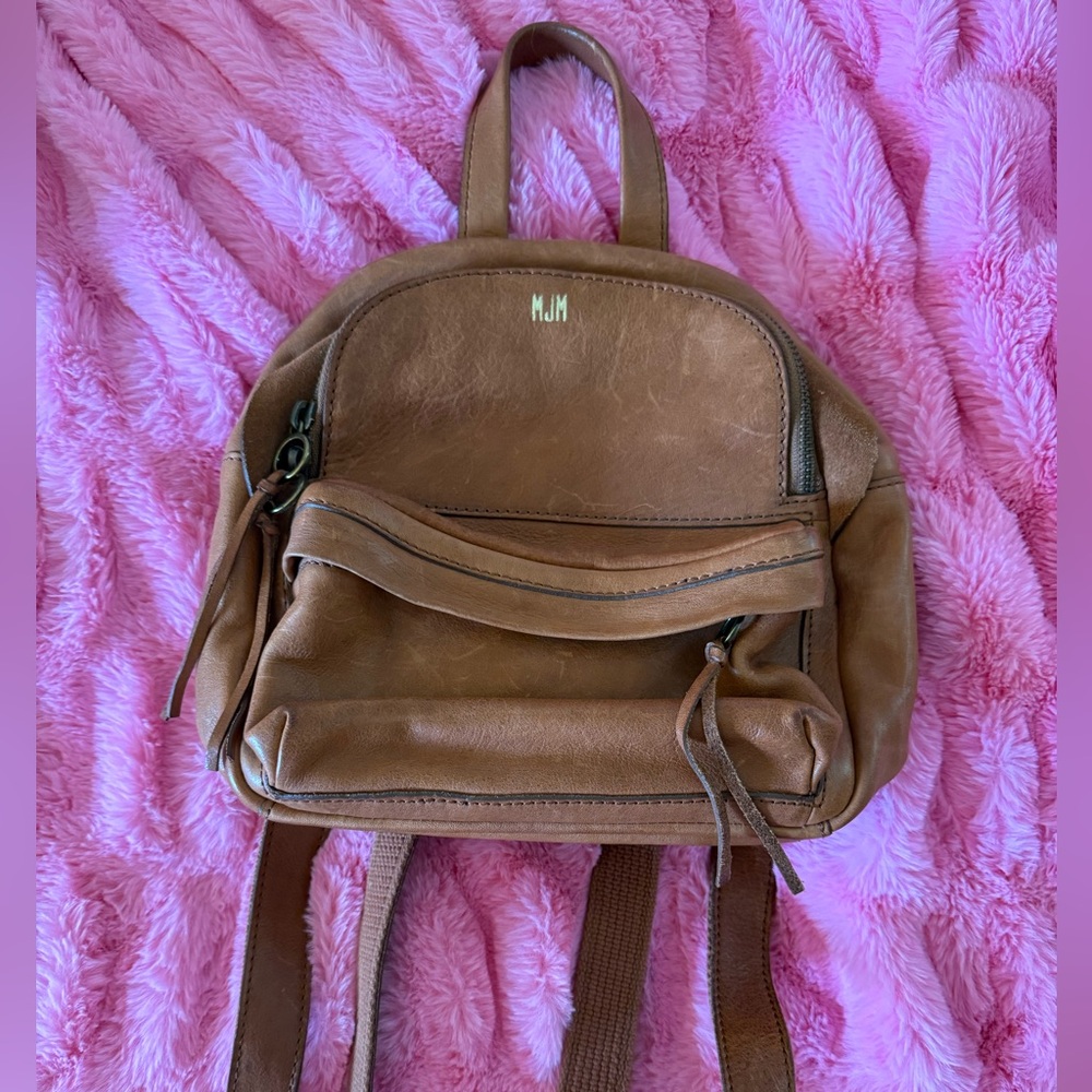 Madewell Brown Mini Leather Backpack